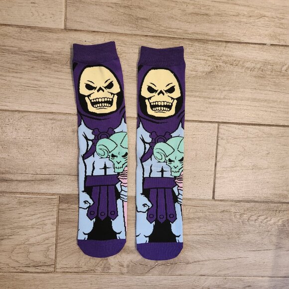 NEW SKELETOR SOCKS He-Man Socks Men's Socks Masters of the Universe He Man Socks - Picture 1 of 2